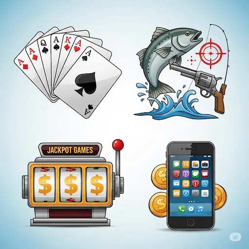 Các thể loại game kiếm tiền Android: bài, bắn cá, nổ hũ, ứng dụng kiếm tiền