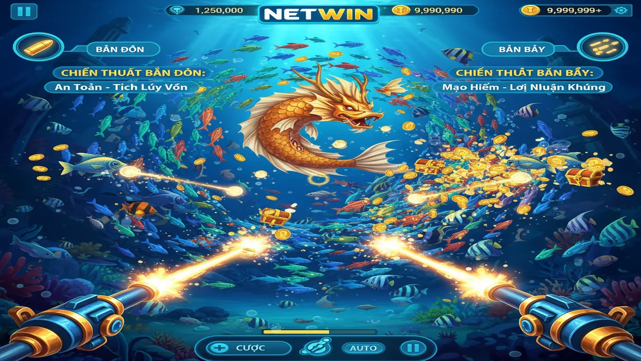 Chiến thuật bắn cá ăn tiền: Bắn đơn hay bắn bầy? Netwin