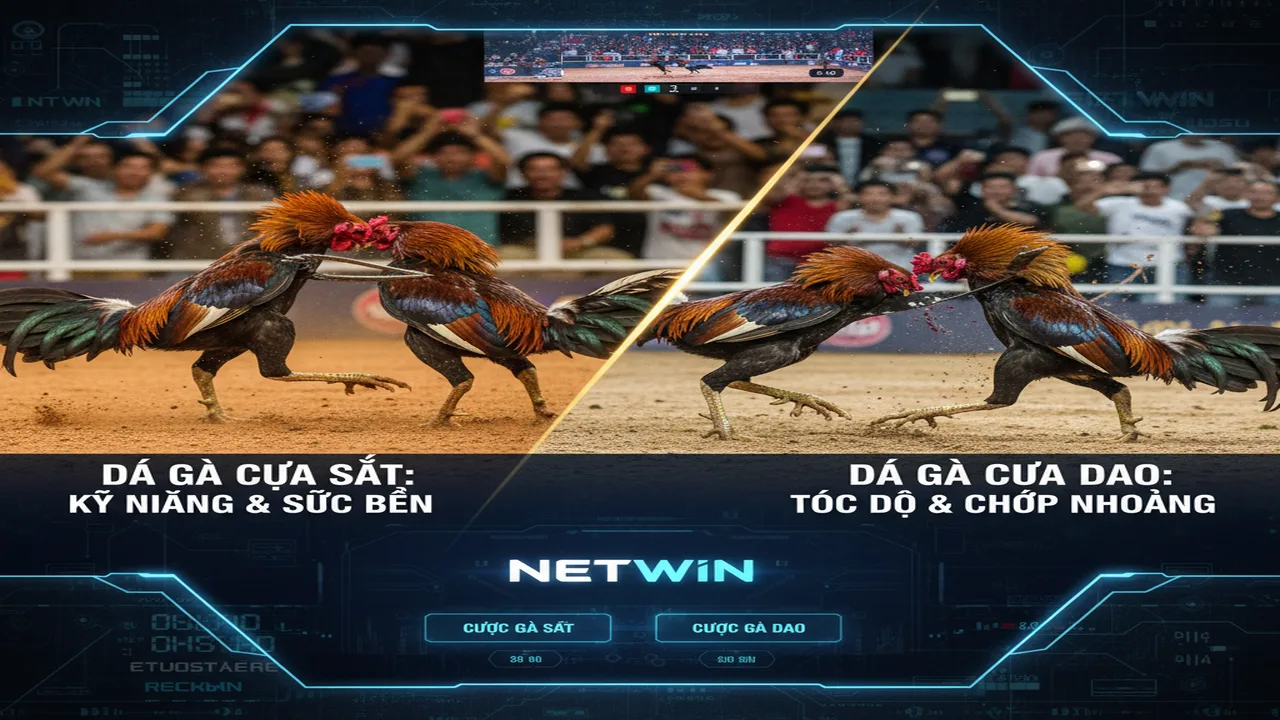 Đá gà cựa sắt và đá gà cựa dao: Sự khác biệt Netwin