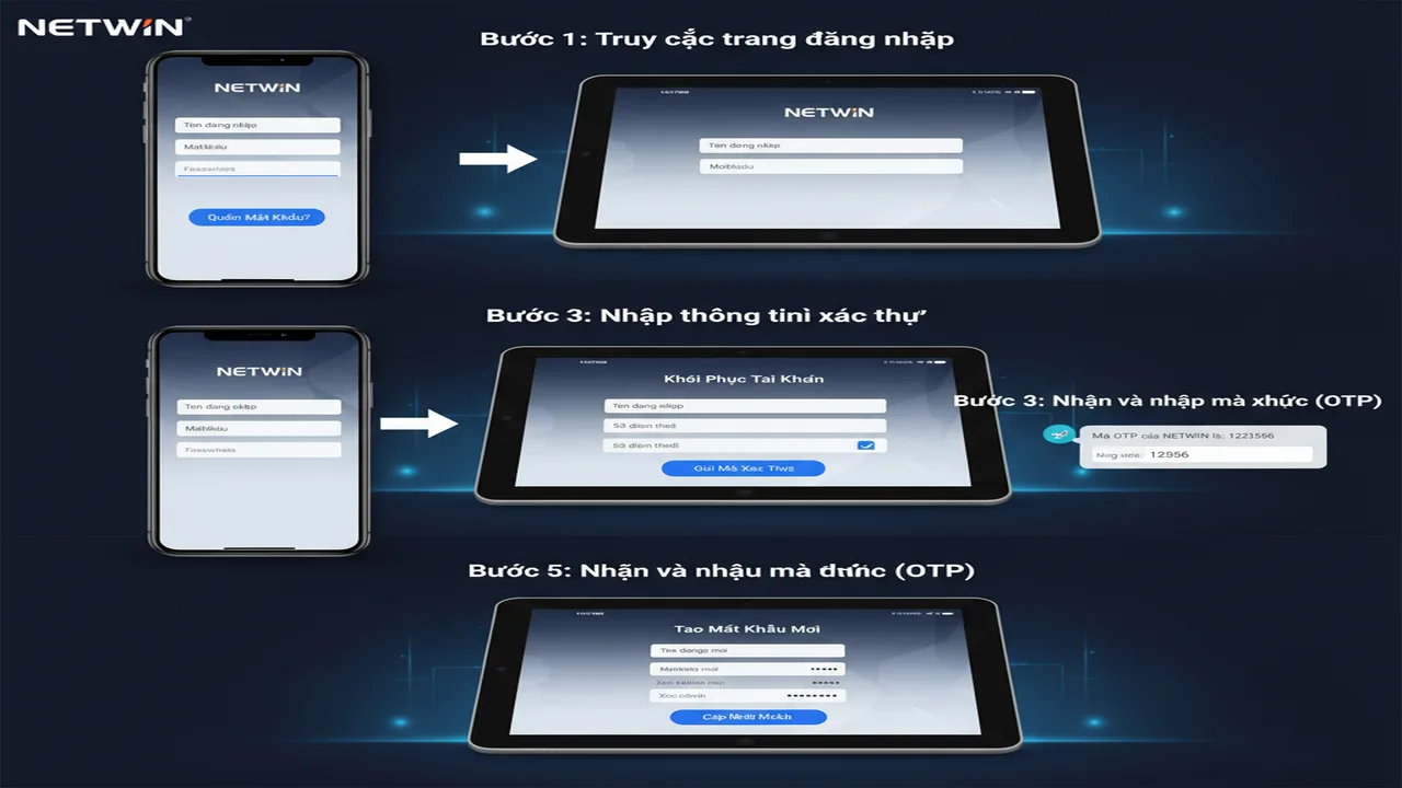 Hướng dẫn cách khôi phục mật khẩu tài khoản Netwin