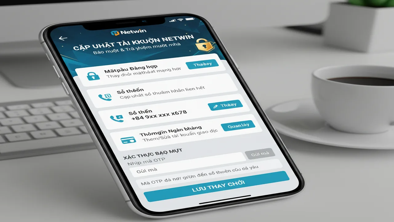 Cách thay đổi thông tin cá nhân và tài khoản Netwin