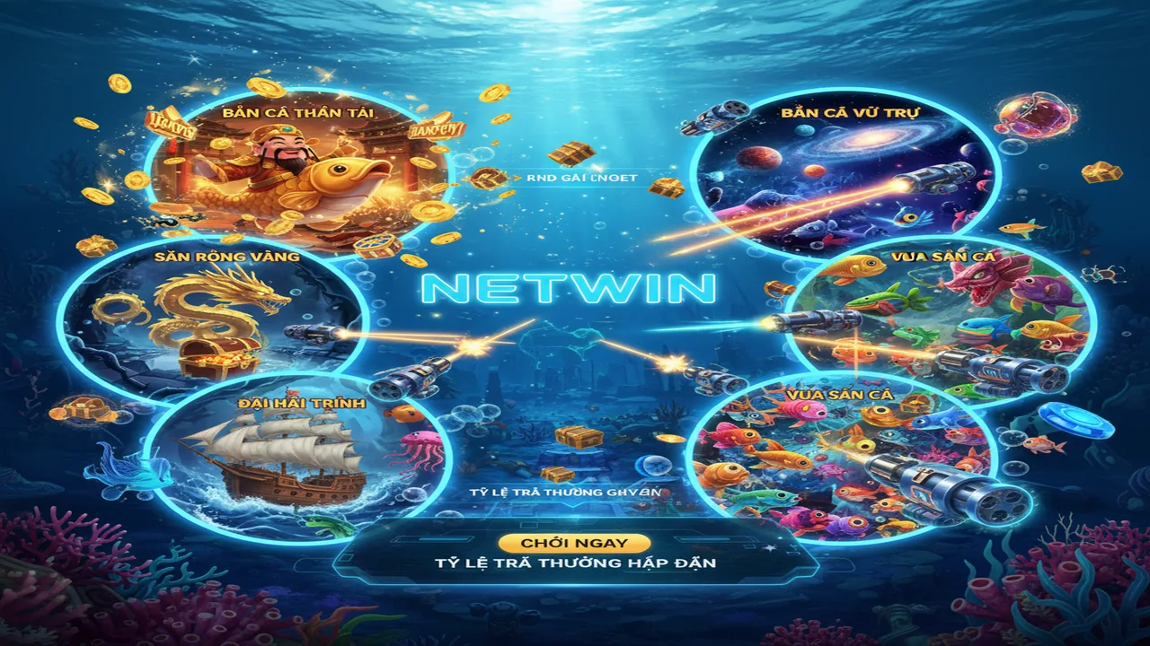 Top 5 trò chơi Bắn cá đồ họa đẹp, dễ nổ hũ nhất Netwin