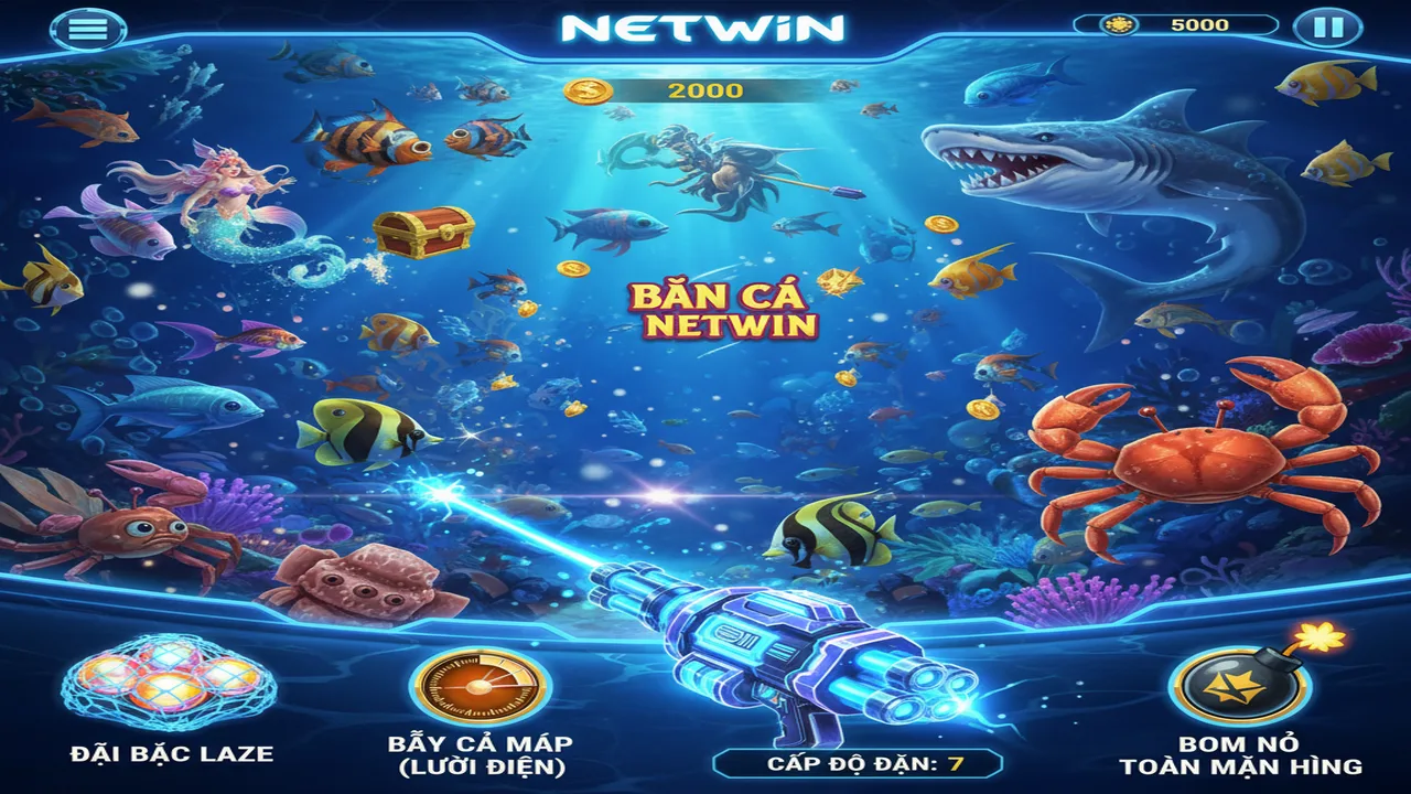 Các loại vũ khí trong Bắn cá và cách sử dụng Netwin